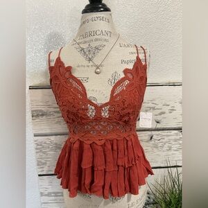 Free People Adella Lace Top